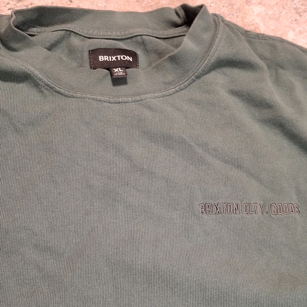 Brixton Men XL Olive Crewneck T Shirt